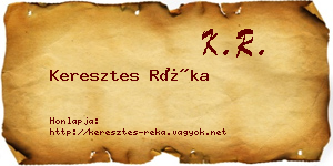 Keresztes Réka névjegykártya